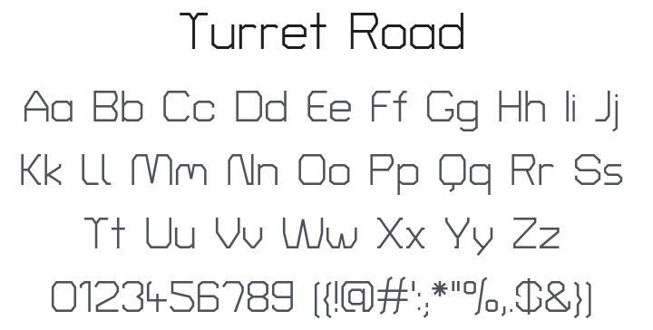 Turret Road Font Family