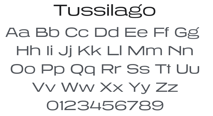 Tussilago Font Family