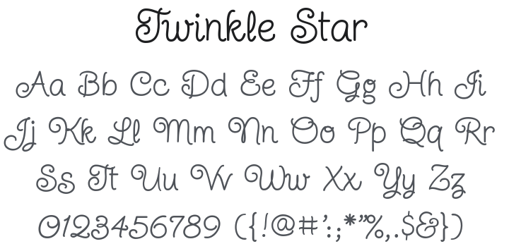 Twinkle Star Font
