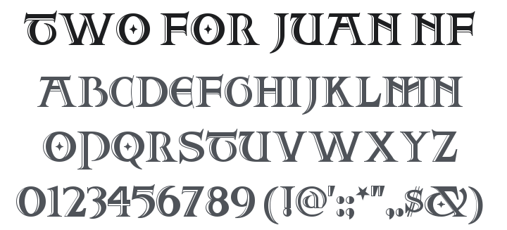 Two For Juan NF Font