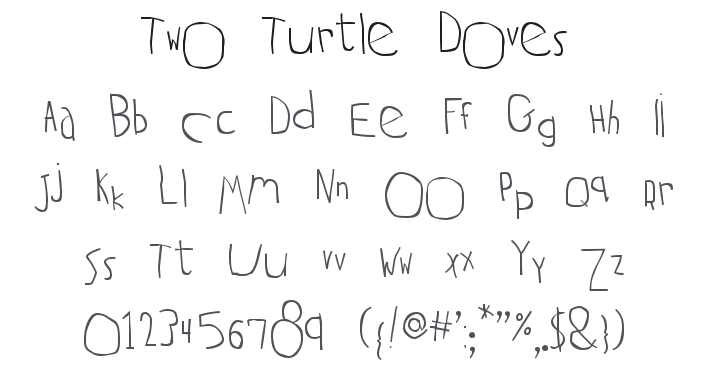 Two Turtle Doves Font