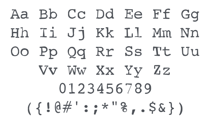 Typewriter Scribbled Font