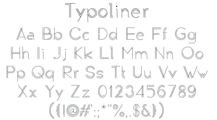 Typoliner Font