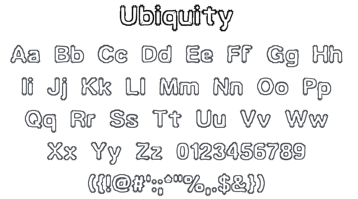 Ubiquity Font