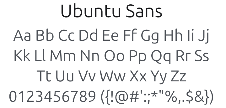 Ubuntu Sans Font Family