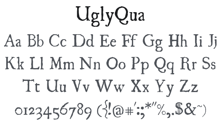 UglyQua Font Family