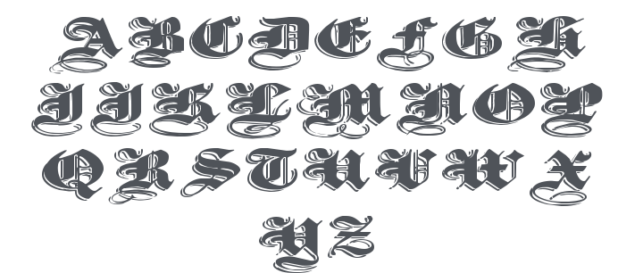 Ultra Black Initials Font