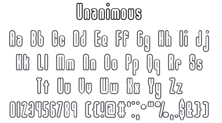 Unanimous Font Family