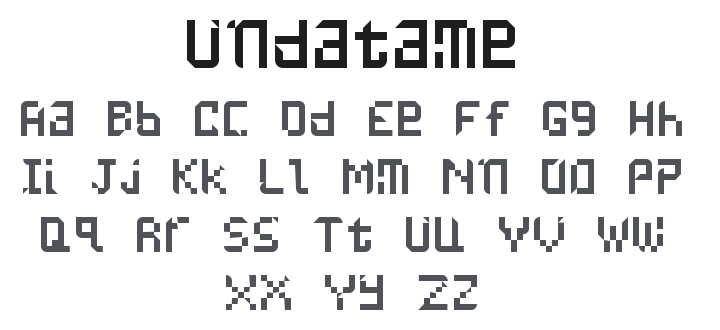 Undatame Font Family