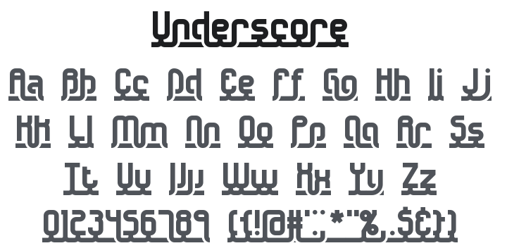 Underscore Font Family