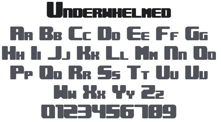 Underwhelmed Font Family