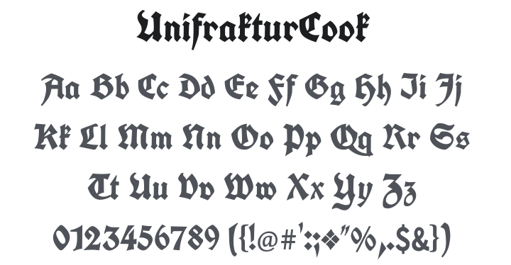 UnifrakturCook Font