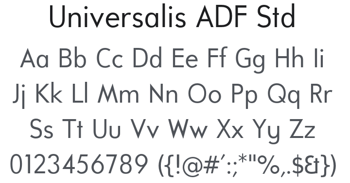 Universalis ADF Std Font Family