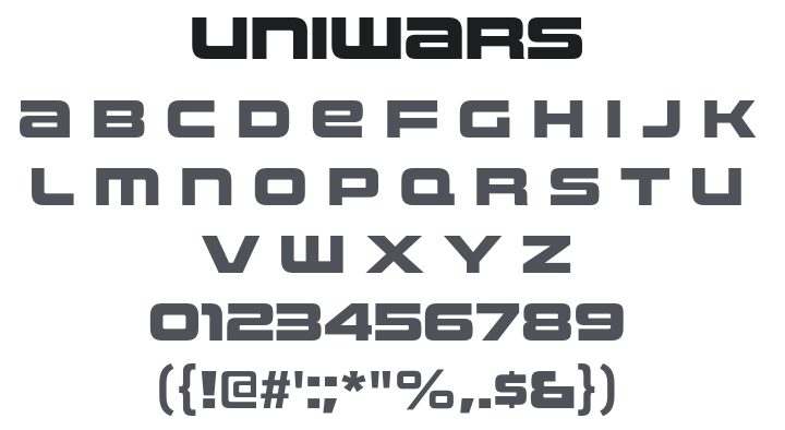 Uniwars Font Family