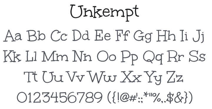 Unkempt Font Family