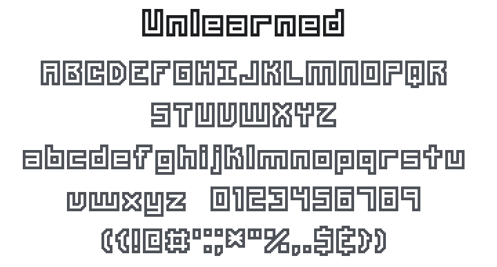 Unlearned Font Family