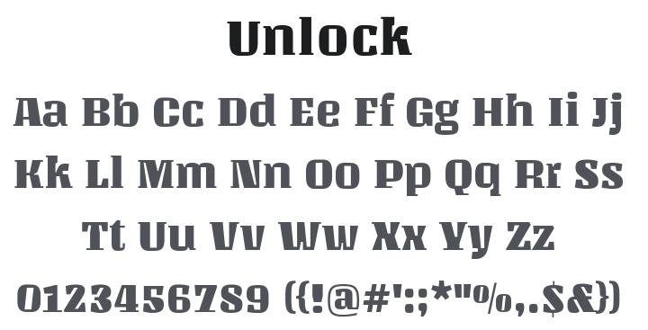 Unlock Font