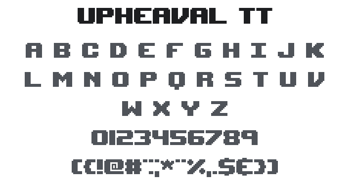Upheaval TT Font