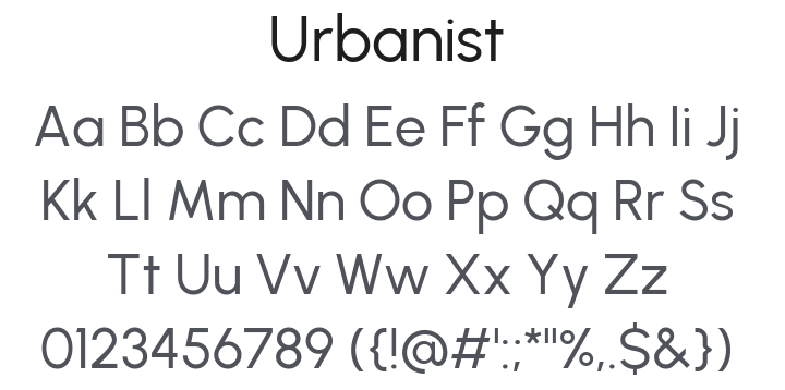 Urbanist Font Family