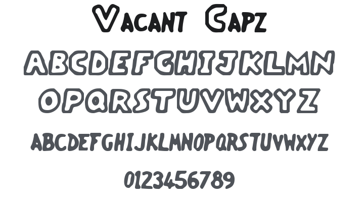 Vacant Capz Font