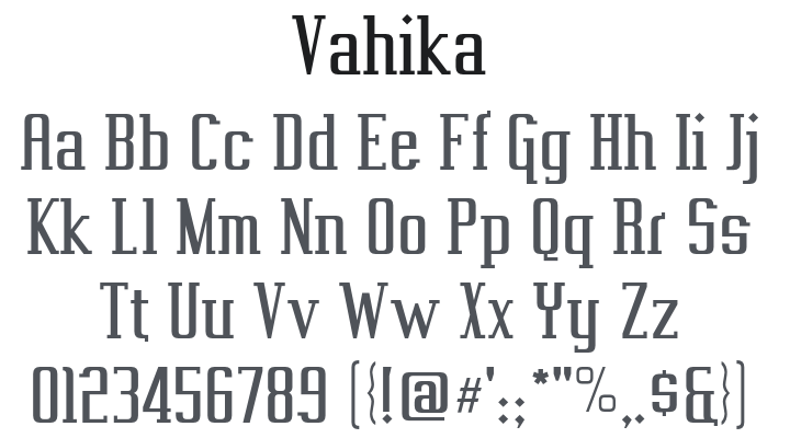 Vahika Font Family