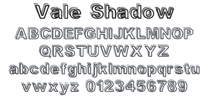 Vale Shadow Font