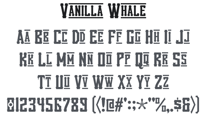 Vanilla Whale Font