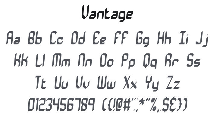 Vantage Font