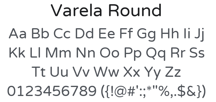 Varela Round Font