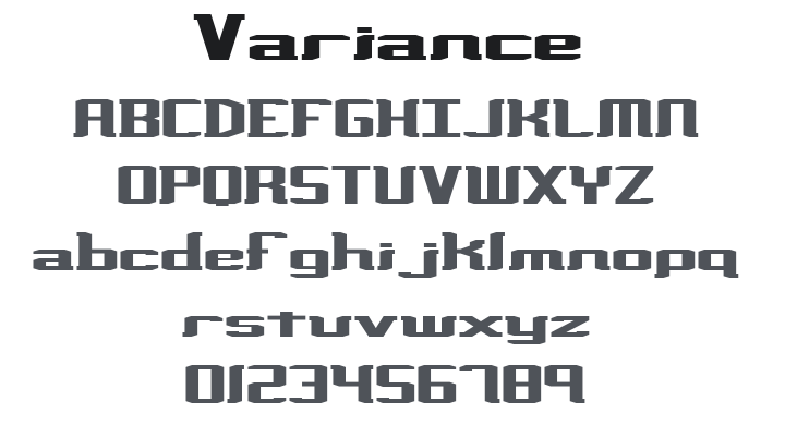 Variance Font