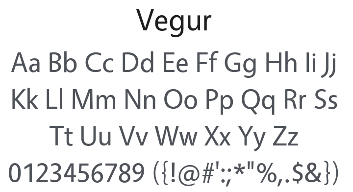 Vegur Font Family