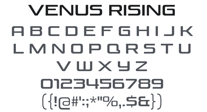 Venus Rising Font
