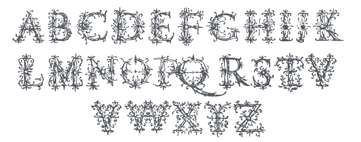 Vespasians Florials Font