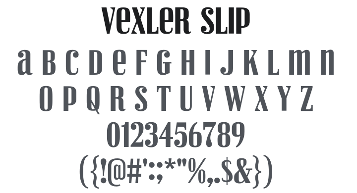 Vexler Slip Font