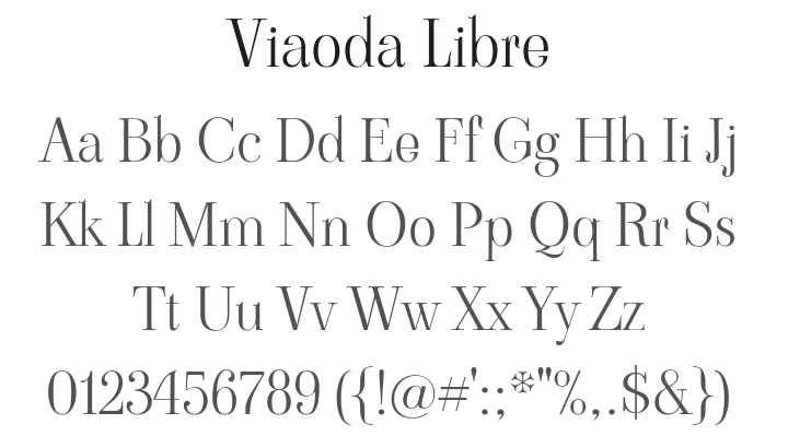 Viaoda Libre Font