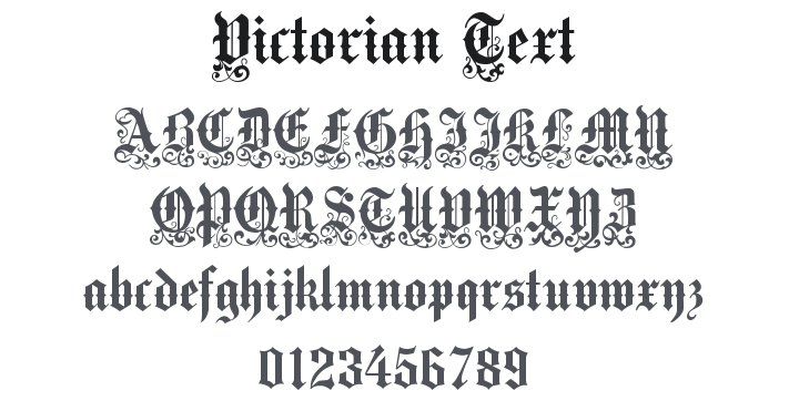Victorian Text Font