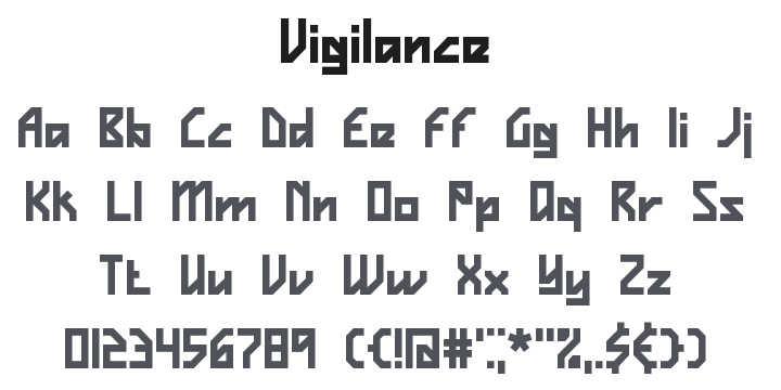 Vigilance Font