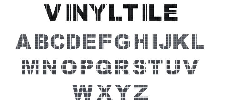 Vinyl Tile Font