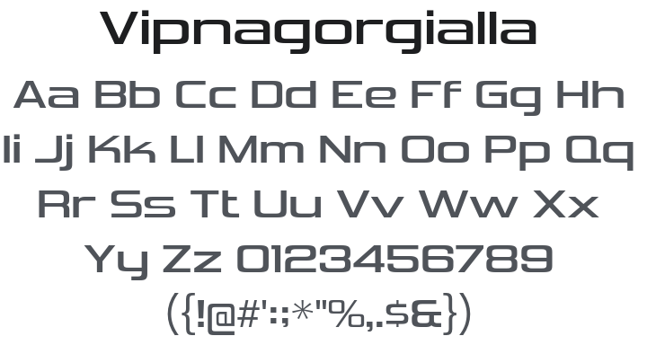 Vipnagorgialla Font Family