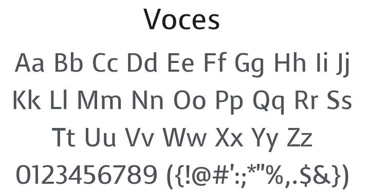Voces Font