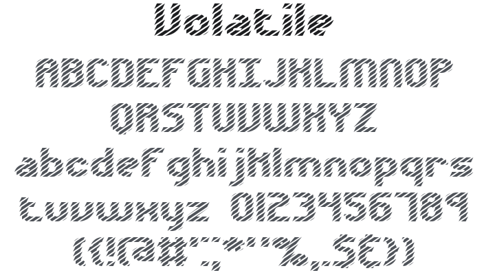 Volatile Font Family