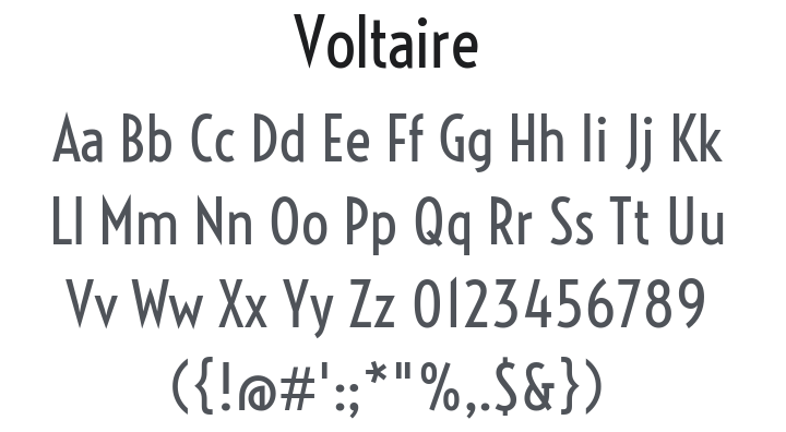 Voltaire Font