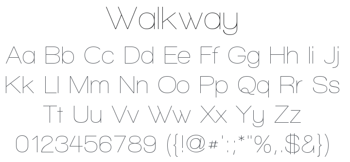 Walkway Font Family