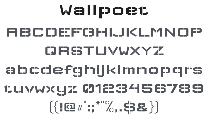 Wallpoet Font
