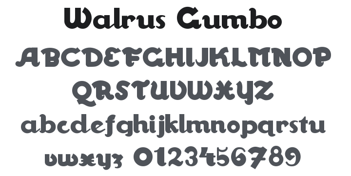 Walrus Gumbo Font