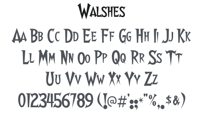 Walshes Font