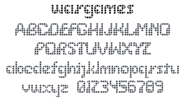 Wargames Font