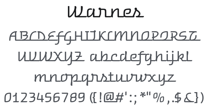 Warnes Font