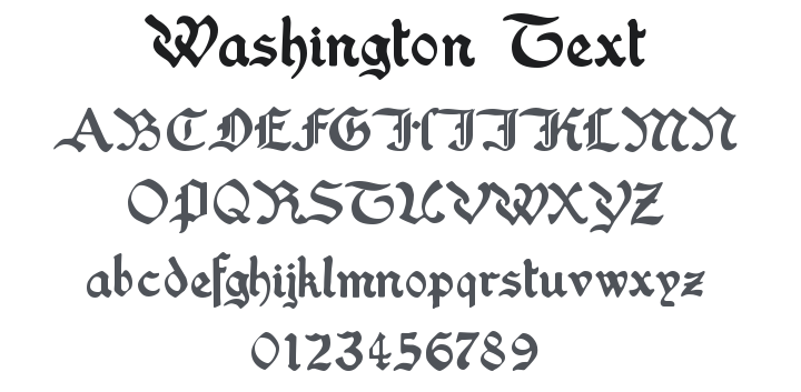 Washington Text Font Family