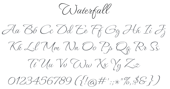 Waterfall Font